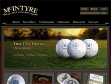 Tablet Screenshot of mcintyregolf.com